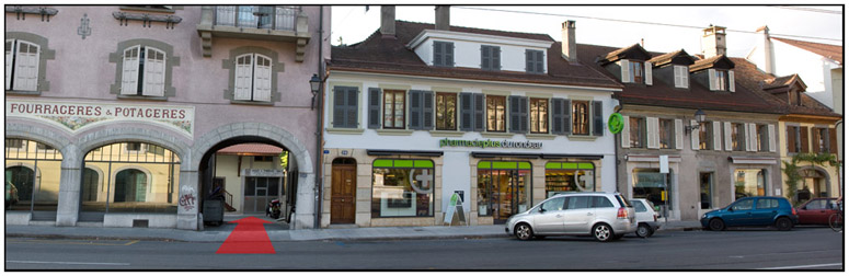 Sage-femme Geneve , cabinet Doublecoeur a carouge - acces depuis la rue